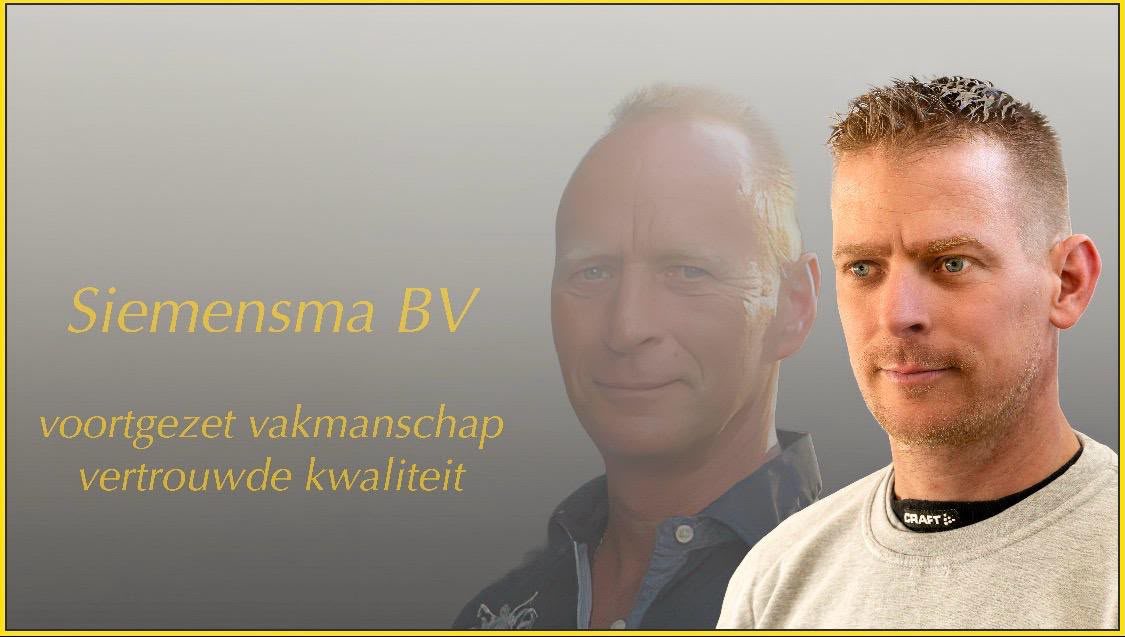 Danny op de voorgrond met Joop Siemensma daarachter